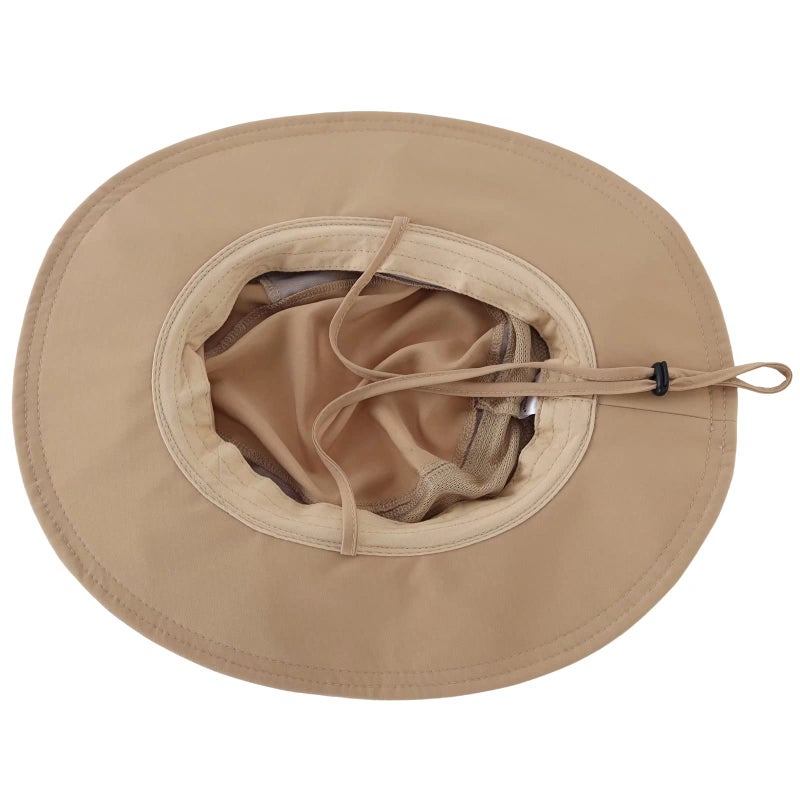 Connectyle Outdoor Kid's Fishing Sun Hat for Boy Adjustable Safari Hat Summer Beach Hat M Khaki - Image 3